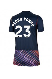 Tottenham Hotspur Pedro Porro #23 Fotballdrakt Borte Klær Dame 2026-27 Korte ermer